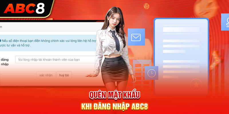 Quên mật khẩu khi đăng nhập ABC8