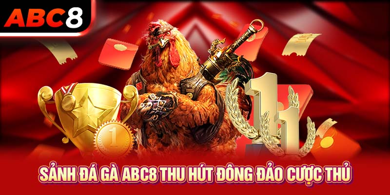 Sảnh đá gà ABC8 thu hút đông đảo cược thủ